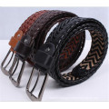 Light Tan Braided PU Handmade Men and Women Fashion Belt